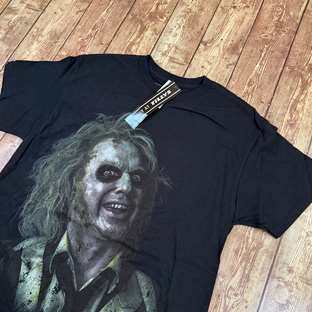 CVLA Beetlejuice Beetlejuice T Shirt Mens Medium Black Graphic Tee Tillys